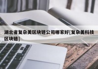 湖北省复杂美区块链公司哪家好[复杂美科技区块链]